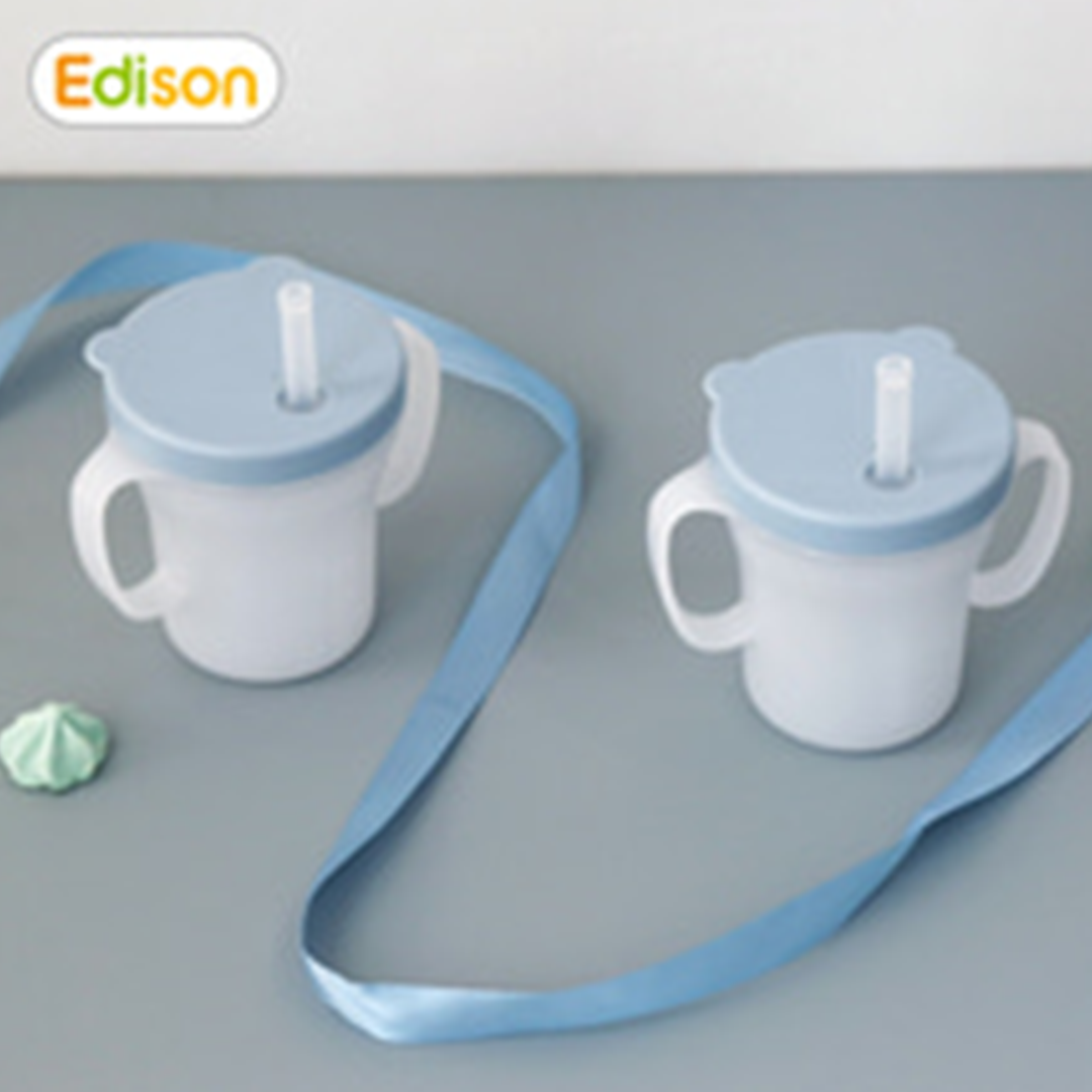 Edison แก้วน้ำพลาสติก 2หูจับ แก้วหัดดื่มเสริมพัฒนาการ